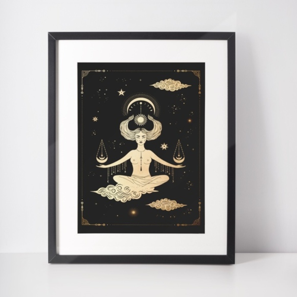 Wall Art Esoteric Celestial Mystic Print Poster Unframed - Picture 5 of 5